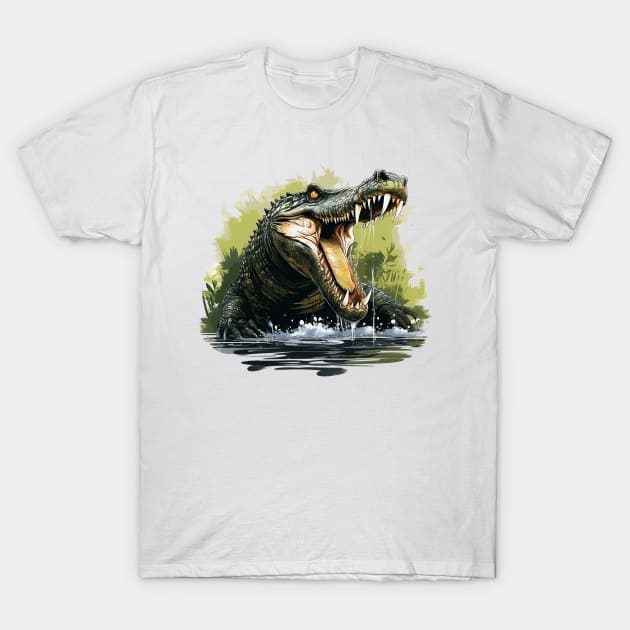 crocodile T-Shirt by sample the dragon